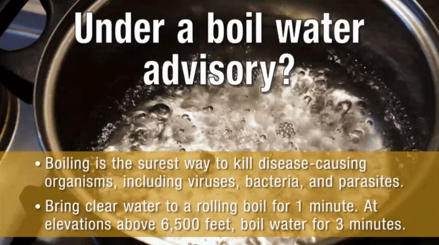Under a boil water advisory? Learn more at www.cdc.gov/disasters