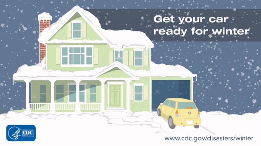 Get your car ready for winter. Learn more at www.cdc.gov/disasters/winter.