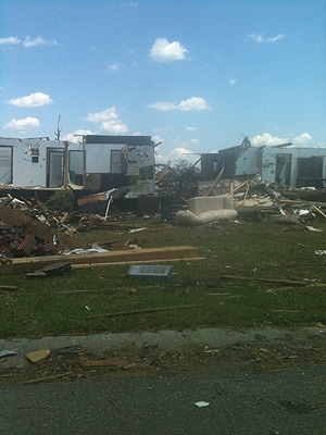 Tornado destruction, Pleasant Grove, AL, April 27, 2011
