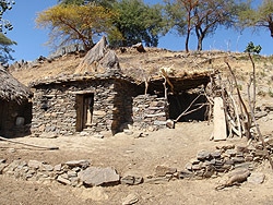 A home in rural area of Tigray, Ethiopia.