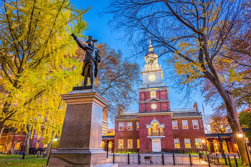 Independence Hall in Pennsylvania