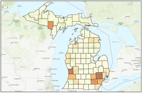 Michigan Map for graphics purposes