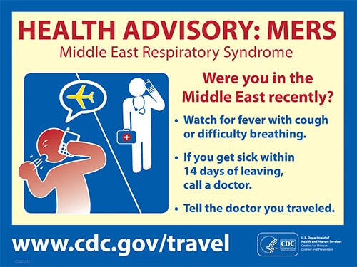 Health Advisory: Middle East Respiratory Syndrome (MERS).