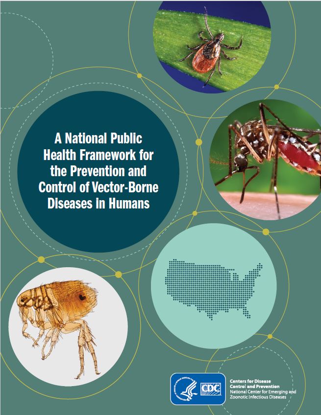Cover of the brochure, A National Public Health Framework for the Prevention and Control of Vector-Borne Diseases in Humans