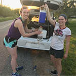 Student responders assisted the on-site mosquito control unit with control activities like setting CDC Light Traps to collect mosquitoes during the disaster response in Texas to Hurricane Harvey.