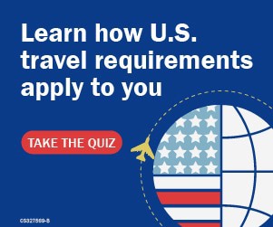 Learn how U.S. travel requirements apply to you banner