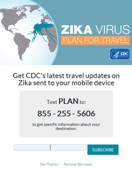 Pop up image for Zika Virus: Plan for travel