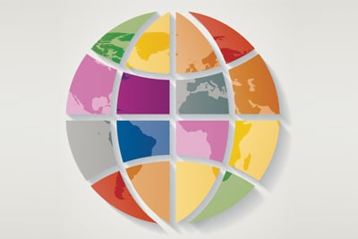 Image of illustrated globe