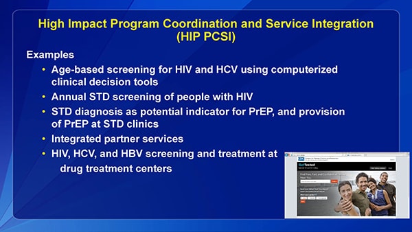 High Impact Program Coordination and Service Integration (HIP PCSI)