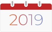 Calendar Icon Indicating 2019