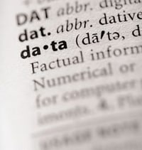 Entry of the word data from the dictionary