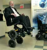 Dr. David Gray demonstrates IBot wheelchair