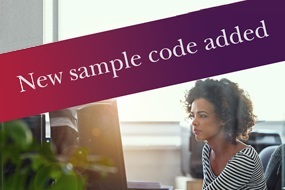image of woman at computer
