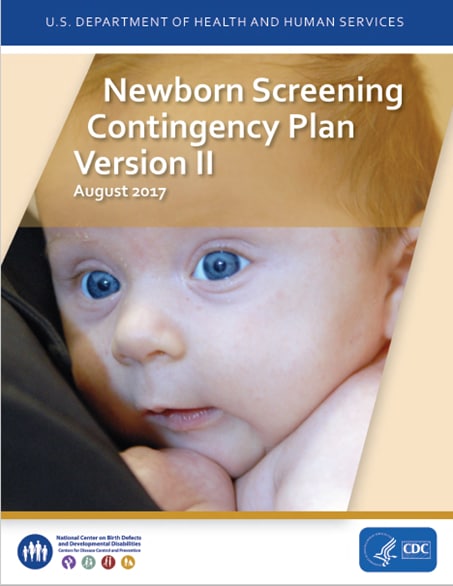 Cover of Newborn Screening Contingency Plan Version II report