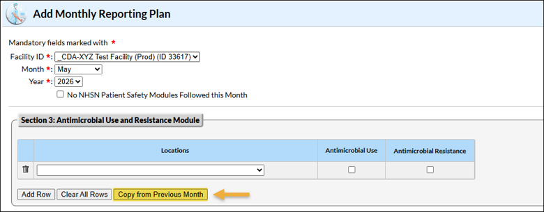 Add monthly reporting plan