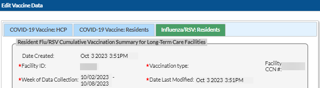 example vaccination summary data