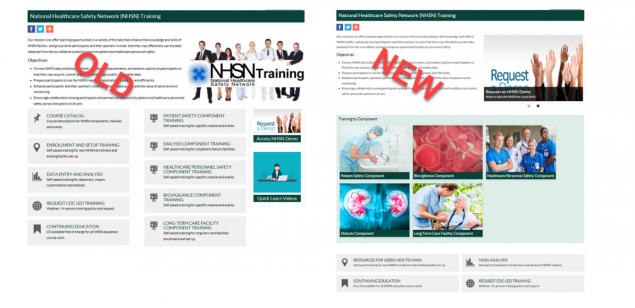 NHSN Training webpage
