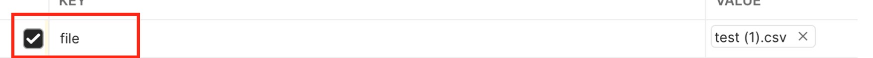 question_11_screenshot Ensure you are sending multipart-mime and using the “file” keyword to indicate the file name being uploaded.