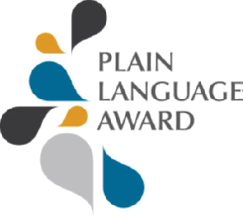 Plain Language Award logo