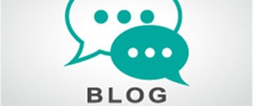 abstract illustration of blog speech bubbles concept