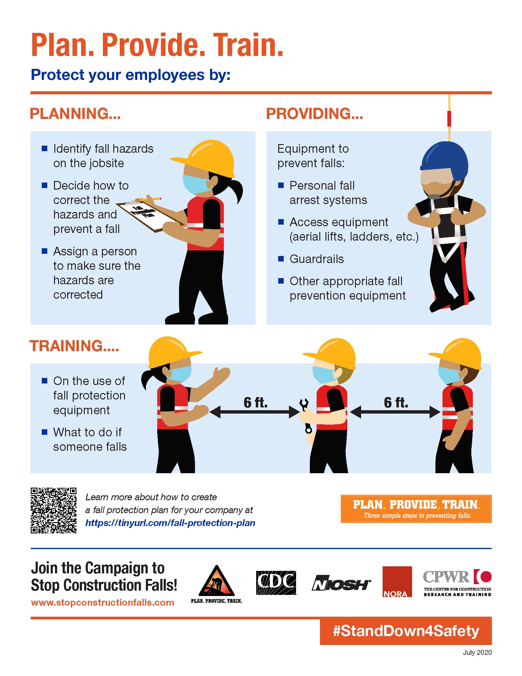 Infographics & Factsheets for the National Campaign to Prevent Construction  Falls, NIOSH