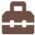 brown toolbox icon