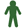 Shape of a man in green