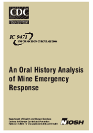 An Oral History Analyis of Mine Emergency Response Report Cover