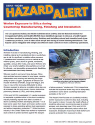 2015-106.jpg Cover of NIOSH/OSHA Hazard Alert - Worker Exposure to Silica during Countertop Manufacturing, Finishing and Installation