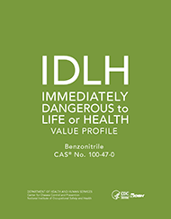 2017-104.png Cover shot of Immediately Dangerous to Life or Health Value Profile for Benzonitrile