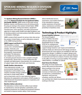 Spokane Mining Research Division (SMRD) Fact Sheet thumbnail