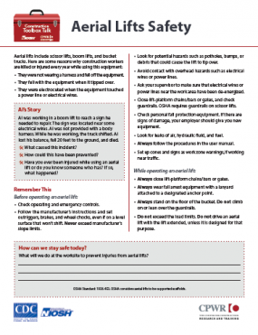 Aerial Lifts Safety (2022-127) Cover image Aerial Lifts Safety (2022-127) Cover image