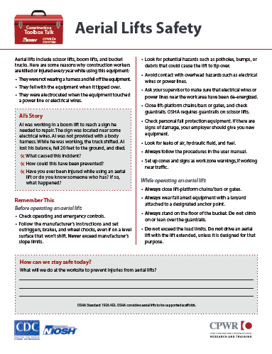 Aerial Lifts Safety (2022-127)