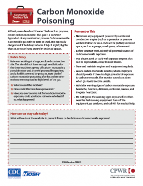 Carbon Monoxide Poisoning (2022-130) Cover image Carbon Monoxide Poisoning (2022-130) Cover image