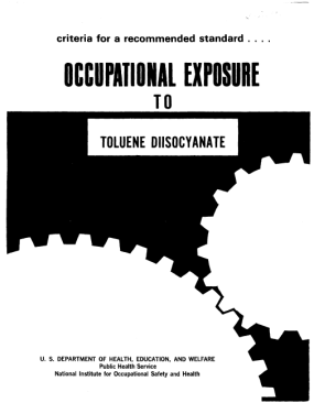 pdf thumbnail for Criteria for a Recommended Standard: Occupational Exposure to Toluene Diisocyanate