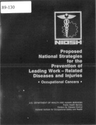 Title page of NIOSH Publication Number 89-130