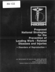 Title page of NIOSH Publication Number 89-133