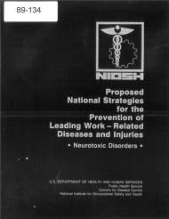 Title page of NIOSH Publication Number 89-134