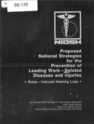Title page of NIOSH Publication Number 89-135