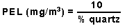 image of MSHA PEL calculation