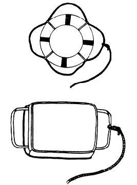 Figure 8 Type IV throwable devices--life ring and cushion