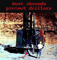 dust shrouds protect drillers