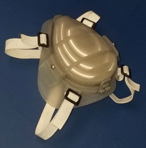 NIOSH prototype design of an EHMR with exhalation valves that filter exhaled breath. Photo by NIOSH