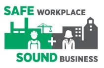 safe workplace sound business logo