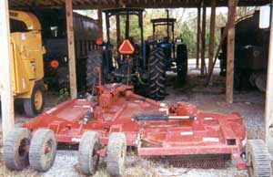 Figure 1. Rotary cutter and tractor
