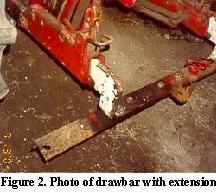 photo of drawbar with extension