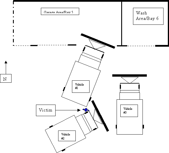 Diagram of accident site