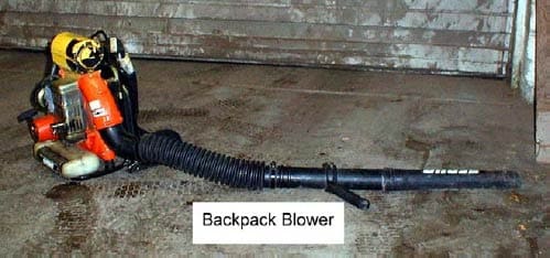 Figure 3 Backpack blower