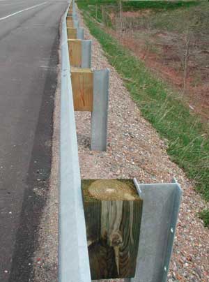 Figure 3. Installed guardrail.