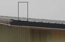 Figure 4. Antenna on building roof